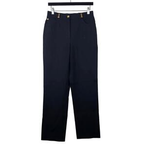 St. John Sport x Marie Gray Pants Casual Denim Pant Trouser Black - 6
